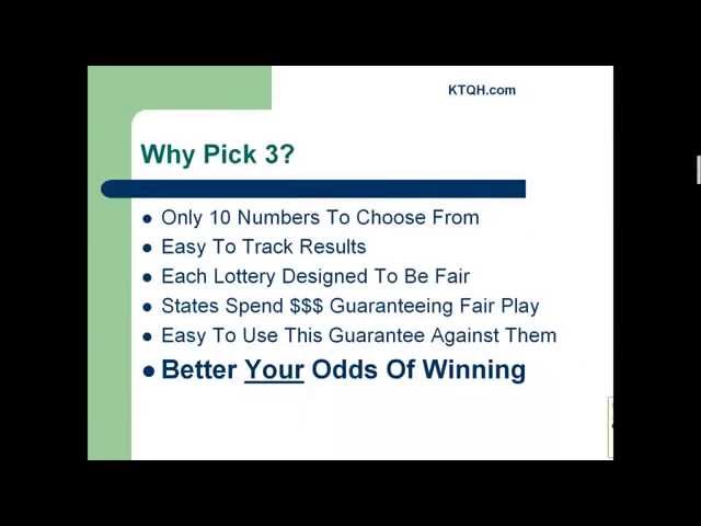 pick 3 lotto strategies